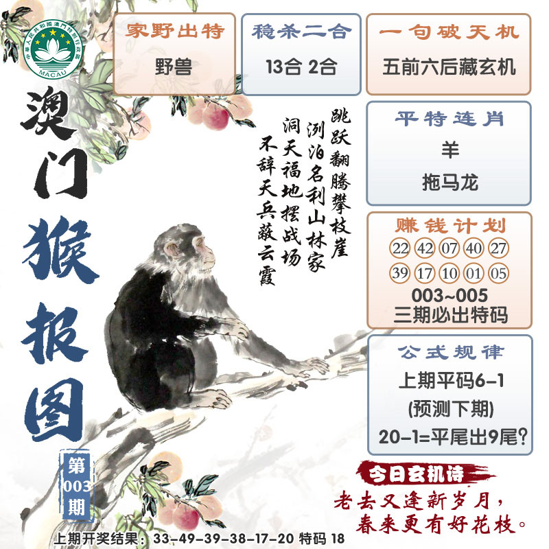 2025003期澳门猴报图