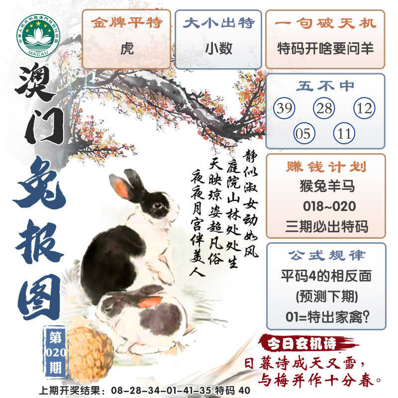 2025020期澳门兔报图