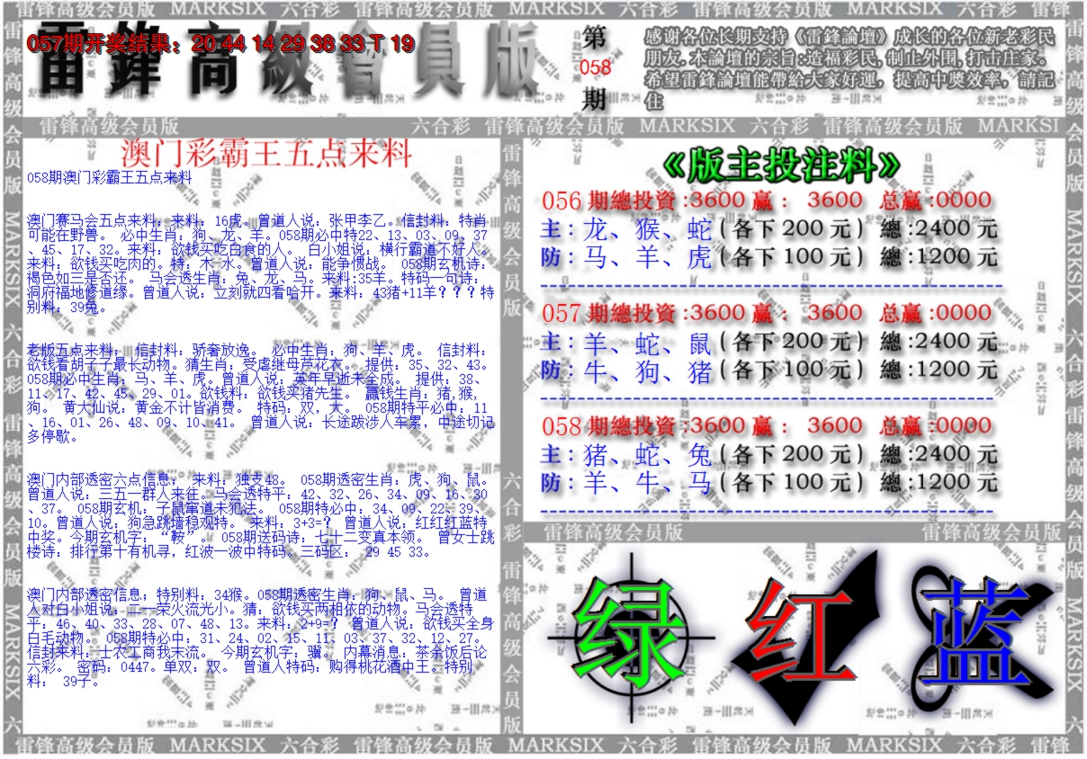 2025058期澳门高级会员版