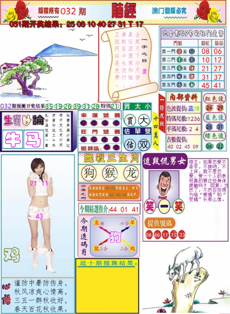 2025032期澳门赌经