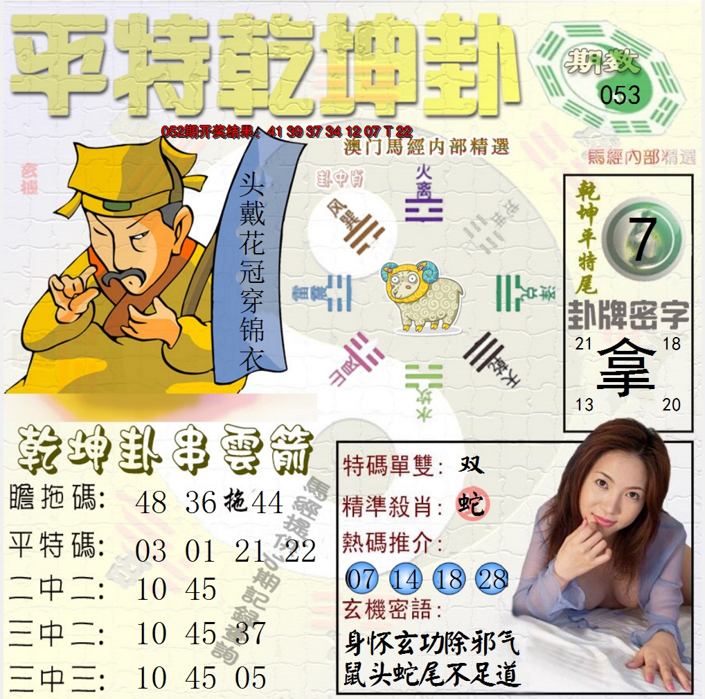 2025053期平特乾坤卦