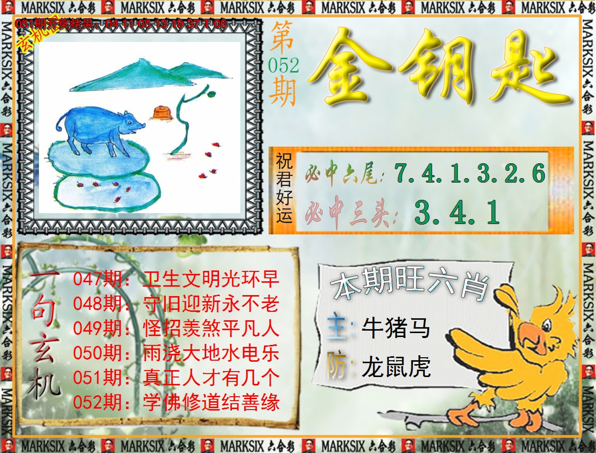 2025052期《澳门金钥匙》