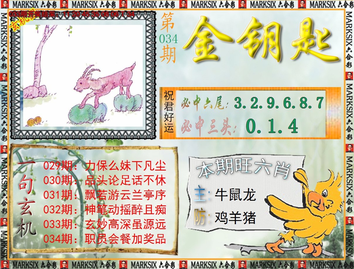 2025034期《澳门金钥匙》