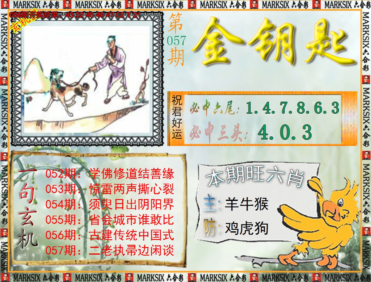 2025057期《澳门金钥匙》