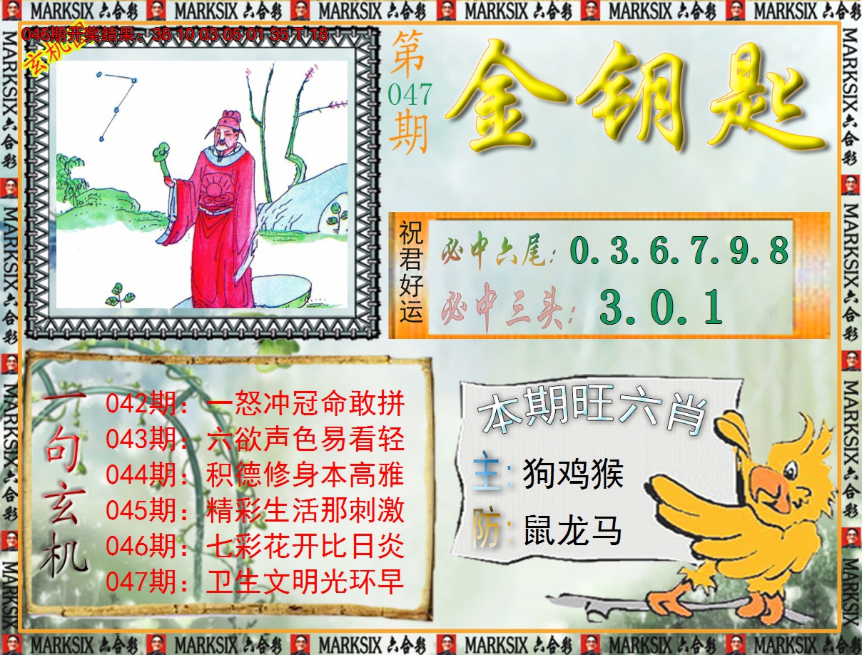 2025047期《澳门金钥匙》