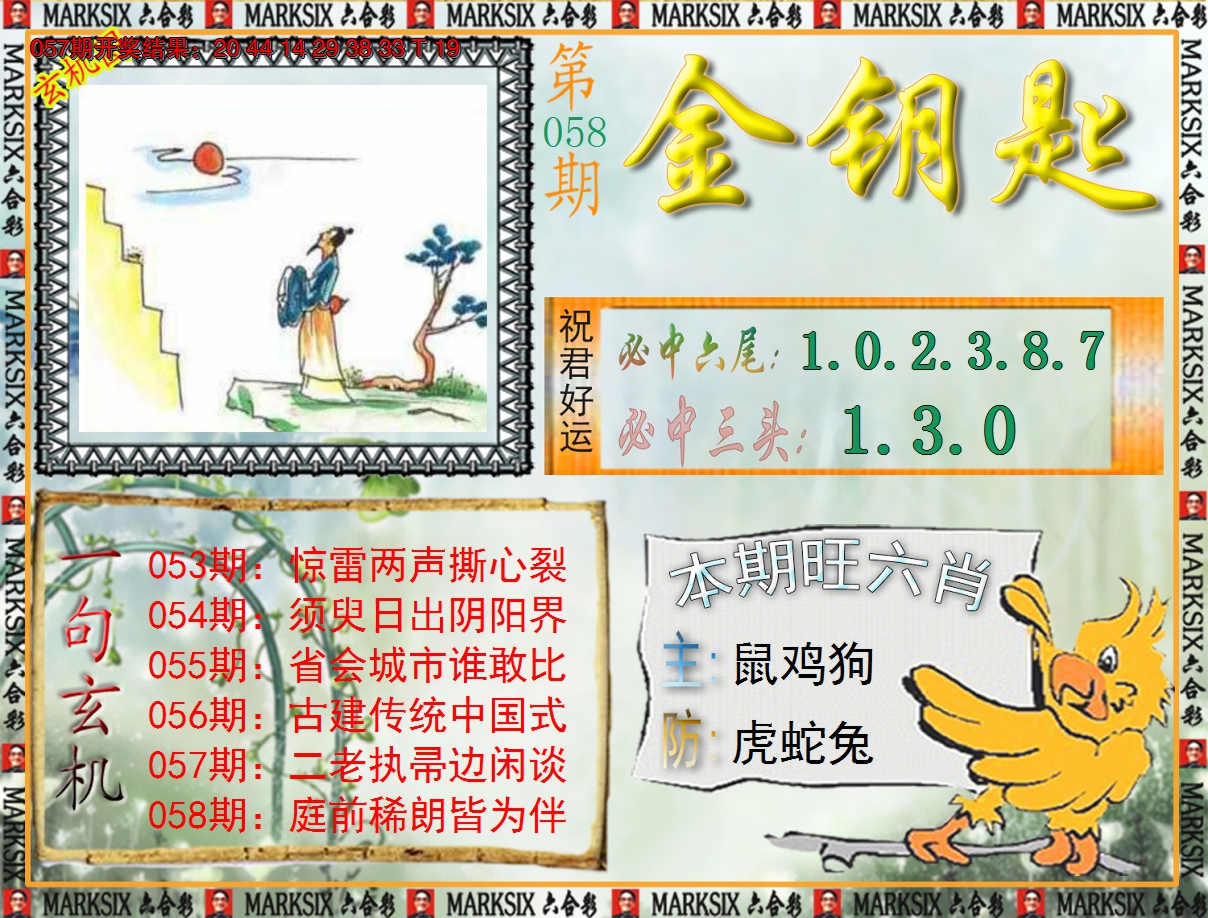 2025058期《澳门金钥匙》