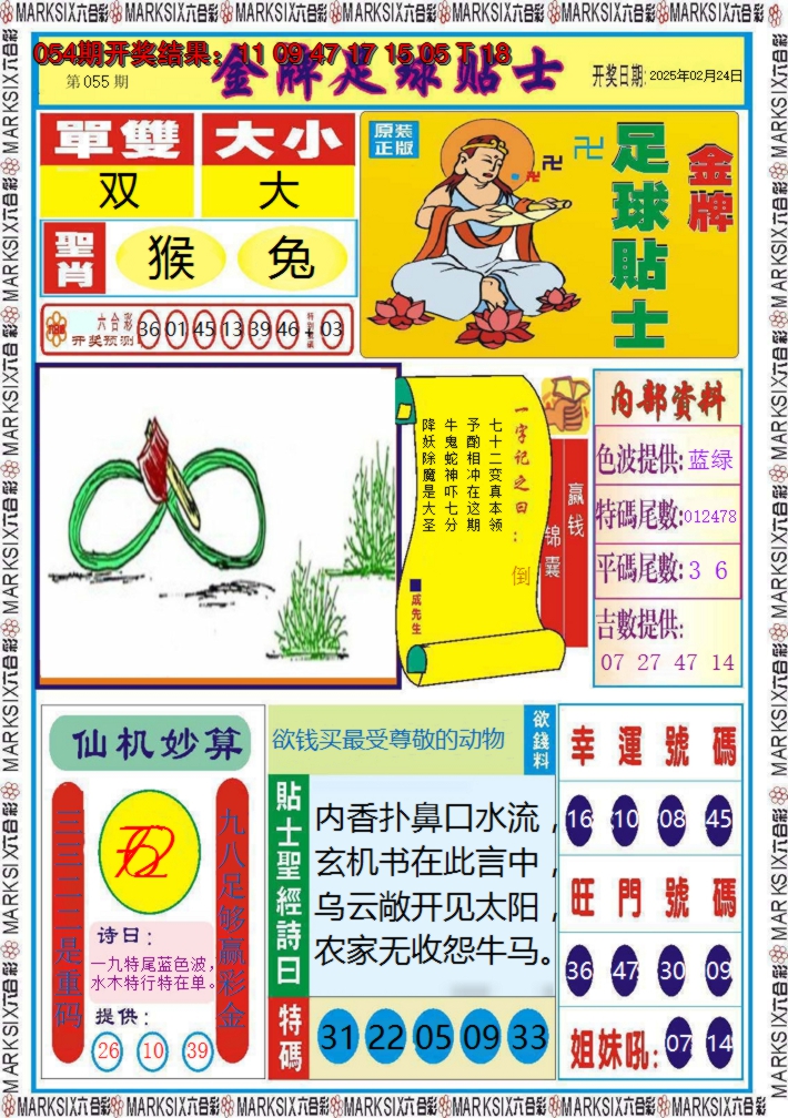 2025055期金牌足球贴士