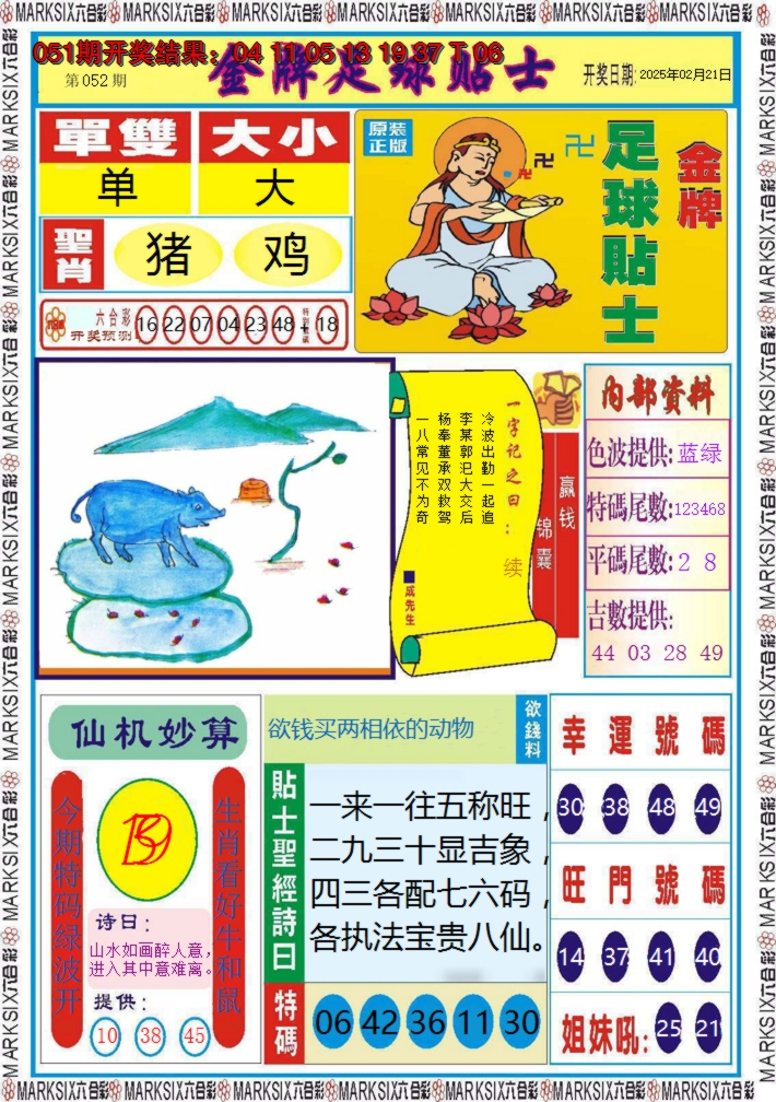 2025052期金牌足球贴士