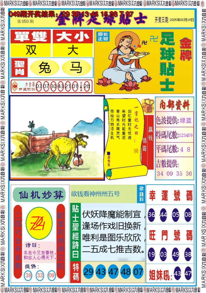 2025050期金牌足球贴士
