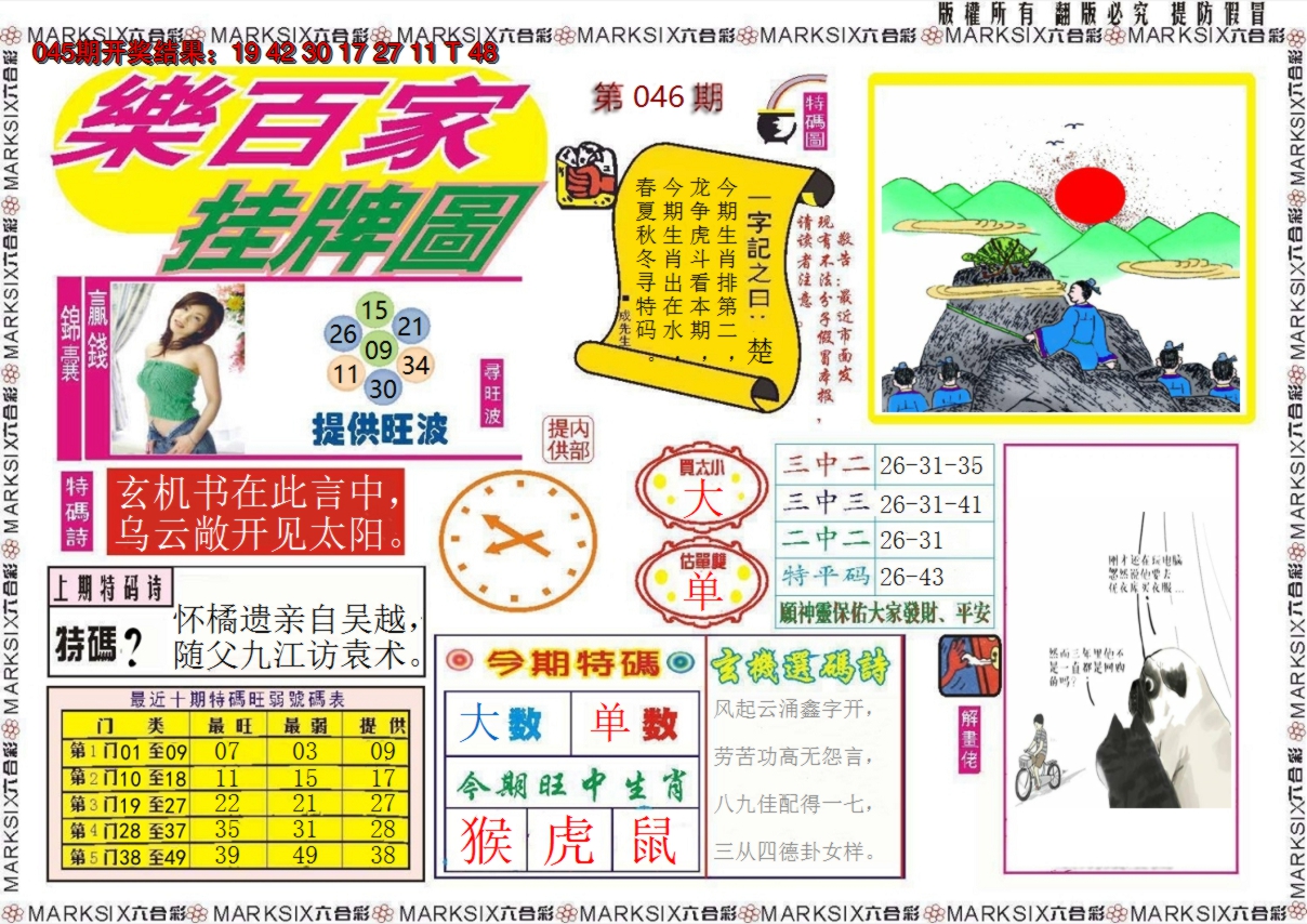 2025046期乐百家挂牌图