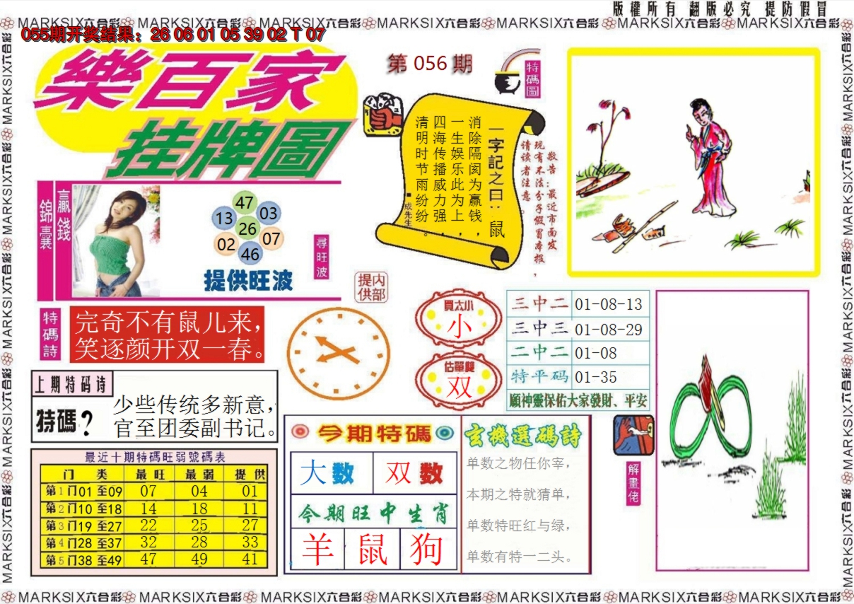 2025056期乐百家挂牌图