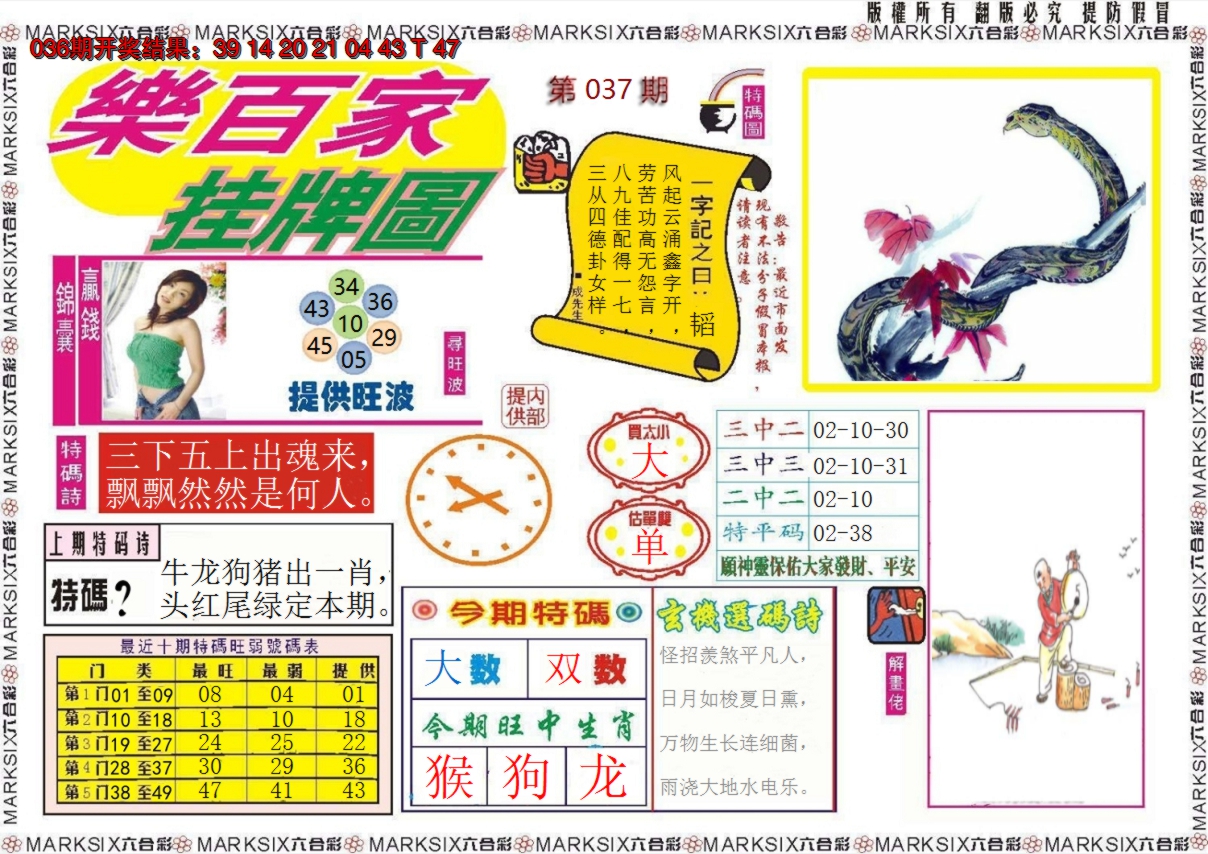 2025037期乐百家挂牌图