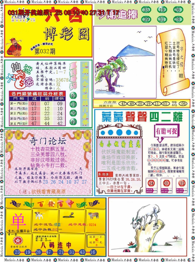 2025032期六合博彩图