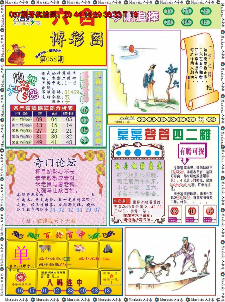 2025058期六合博彩图