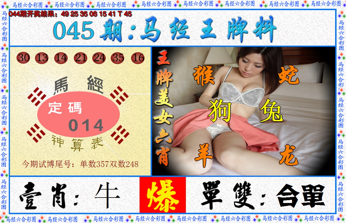 2025045期澳门王牌料