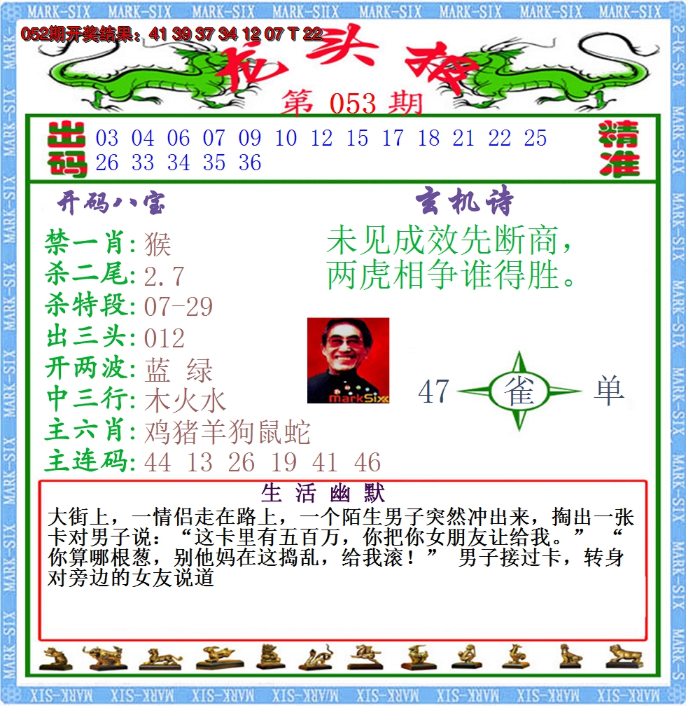 2025053期澳门龙头报