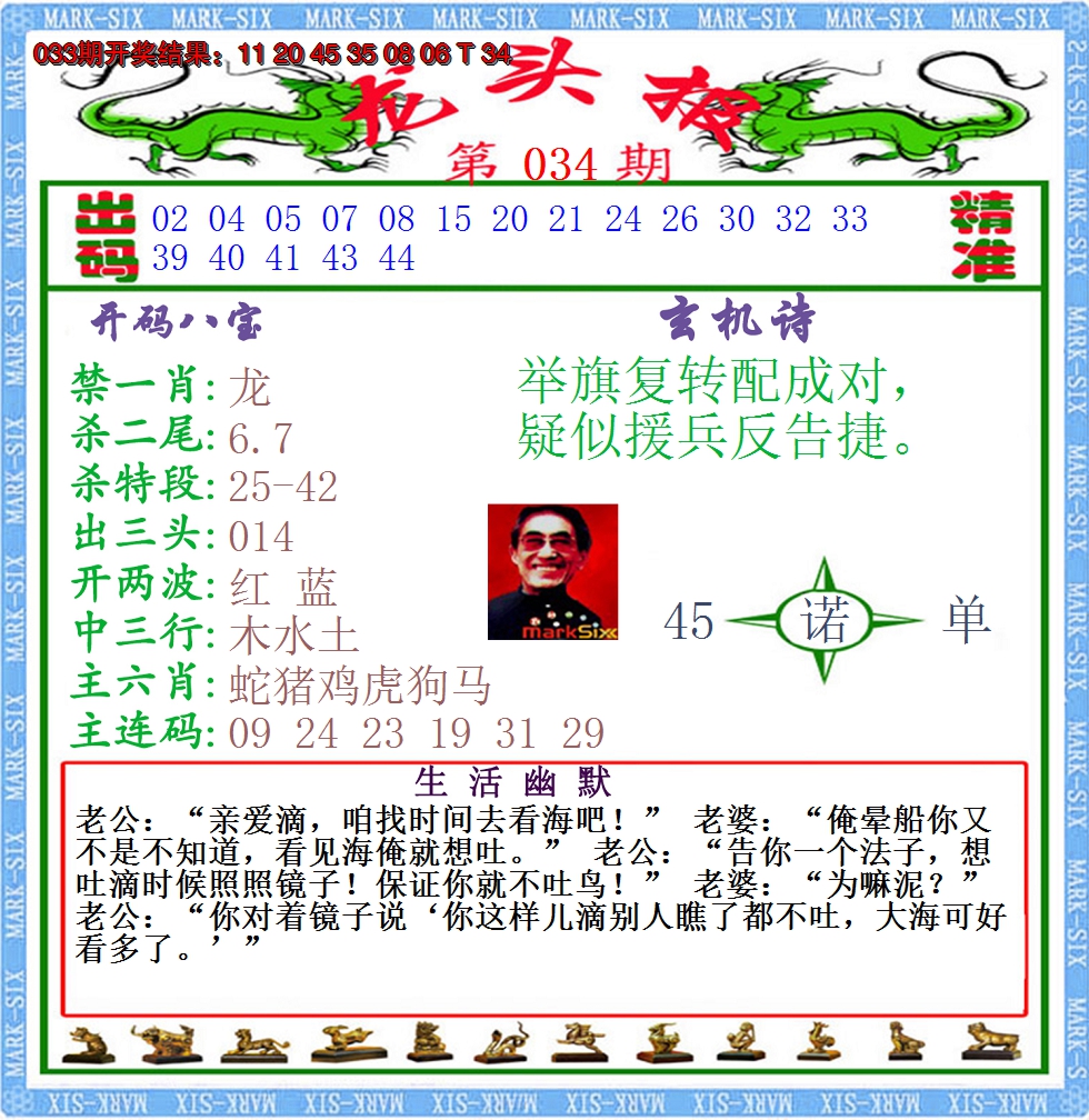 2025034期澳门龙头报