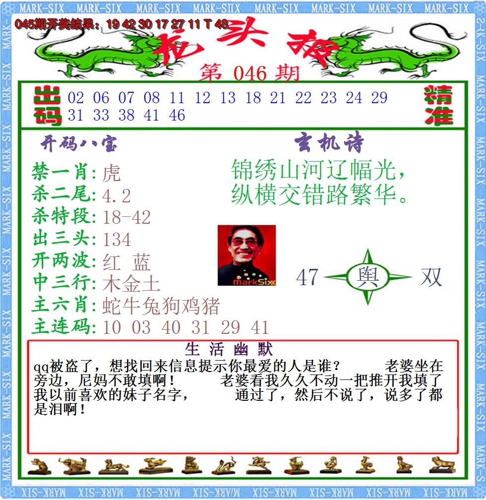2025046期澳门龙头报