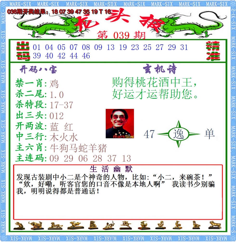 2025039期澳门龙头报