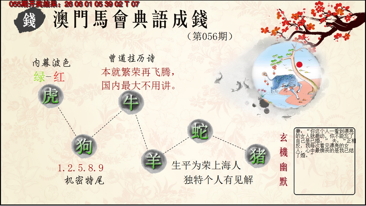 2025056期典语成钱