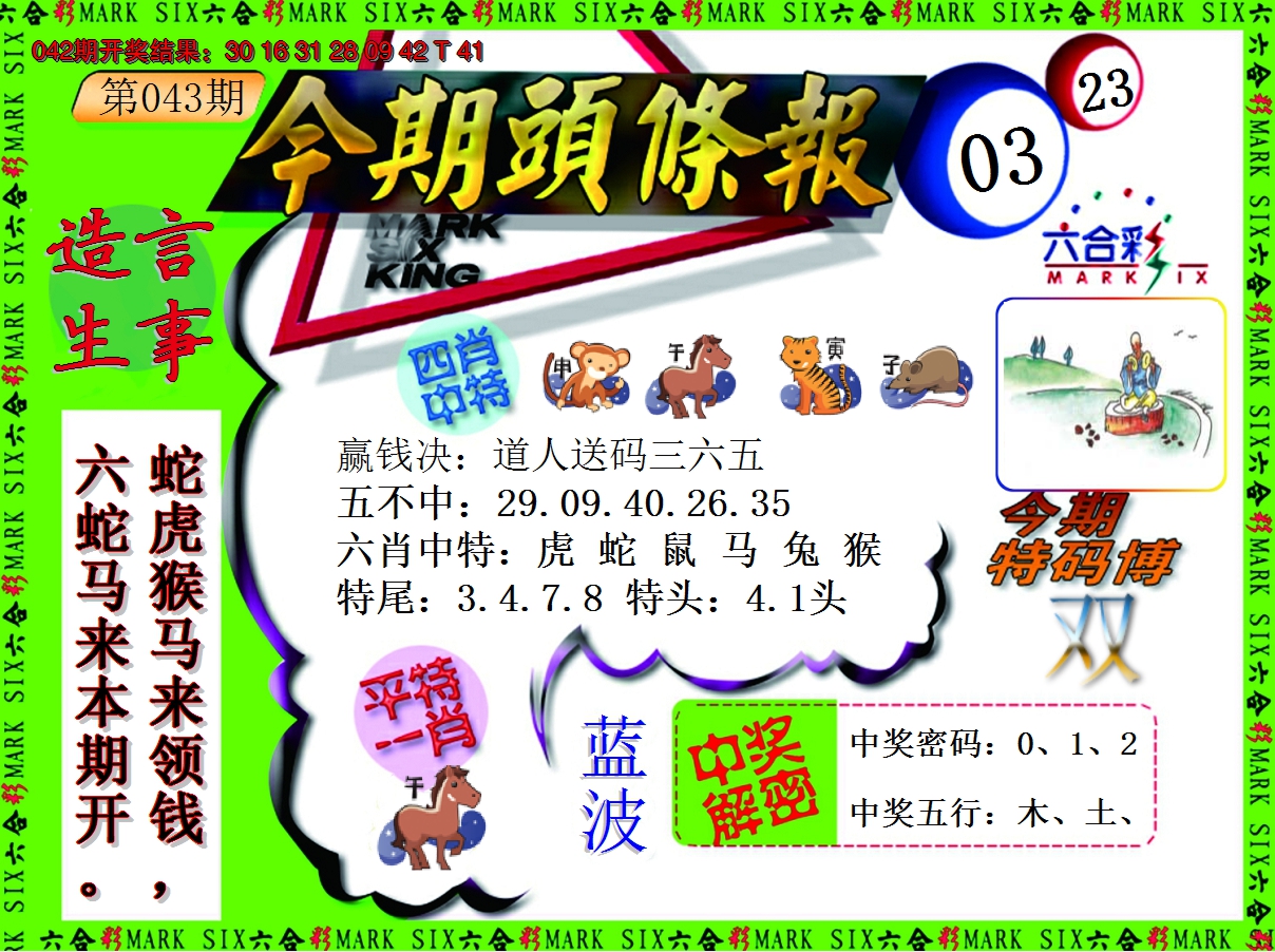 2025043期今期头条报