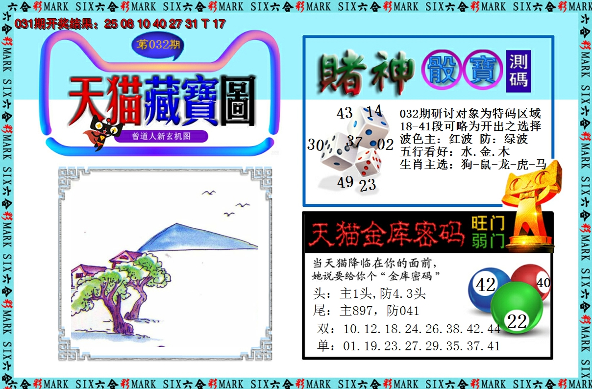2025032期天猫藏宝图