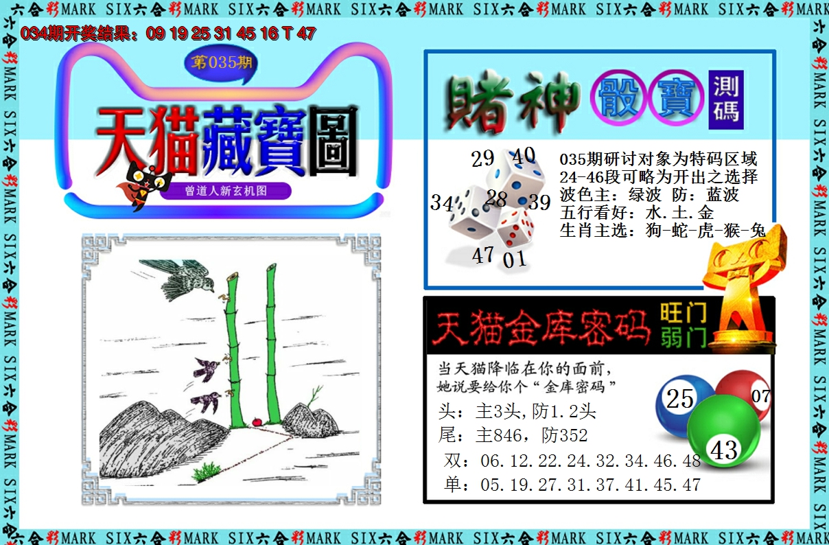 2025035期天猫藏宝图