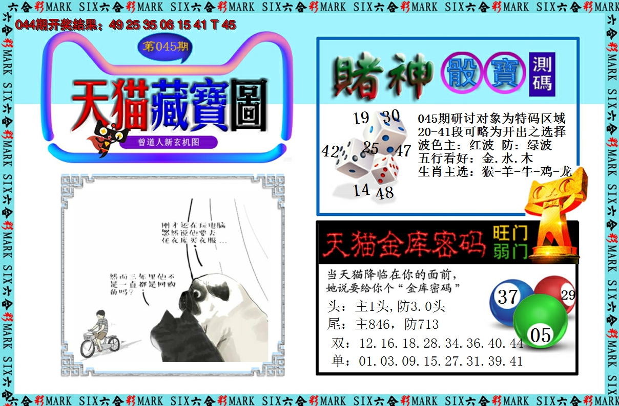 2025045期天猫藏宝图