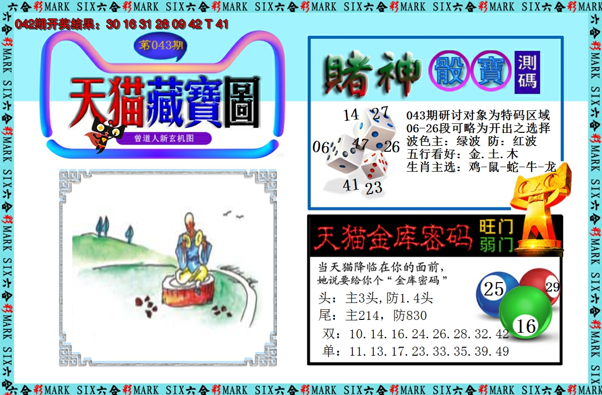 2025043期天猫藏宝图