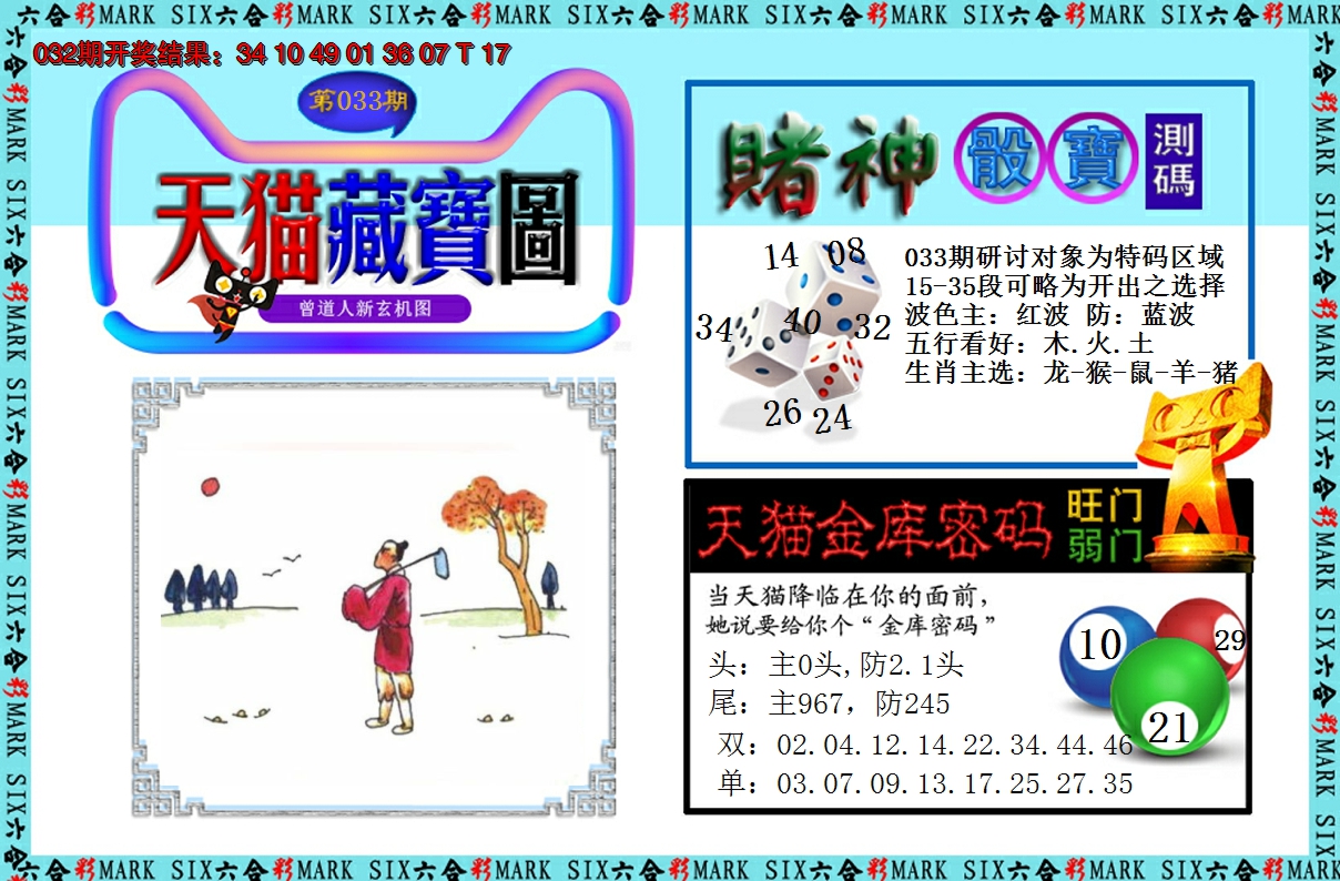 2025033期天猫藏宝图