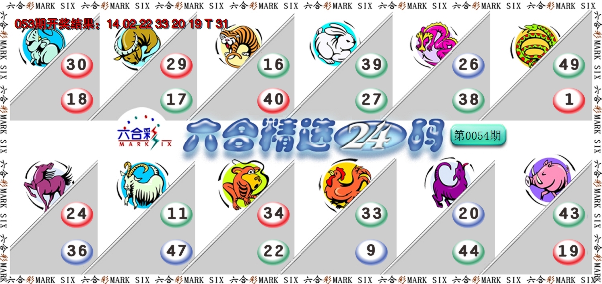 2025054期六合精选24码