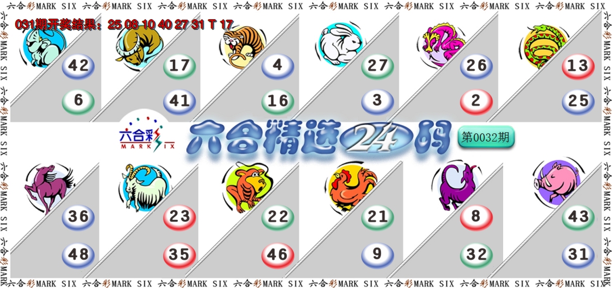 2025032期六合精选24码