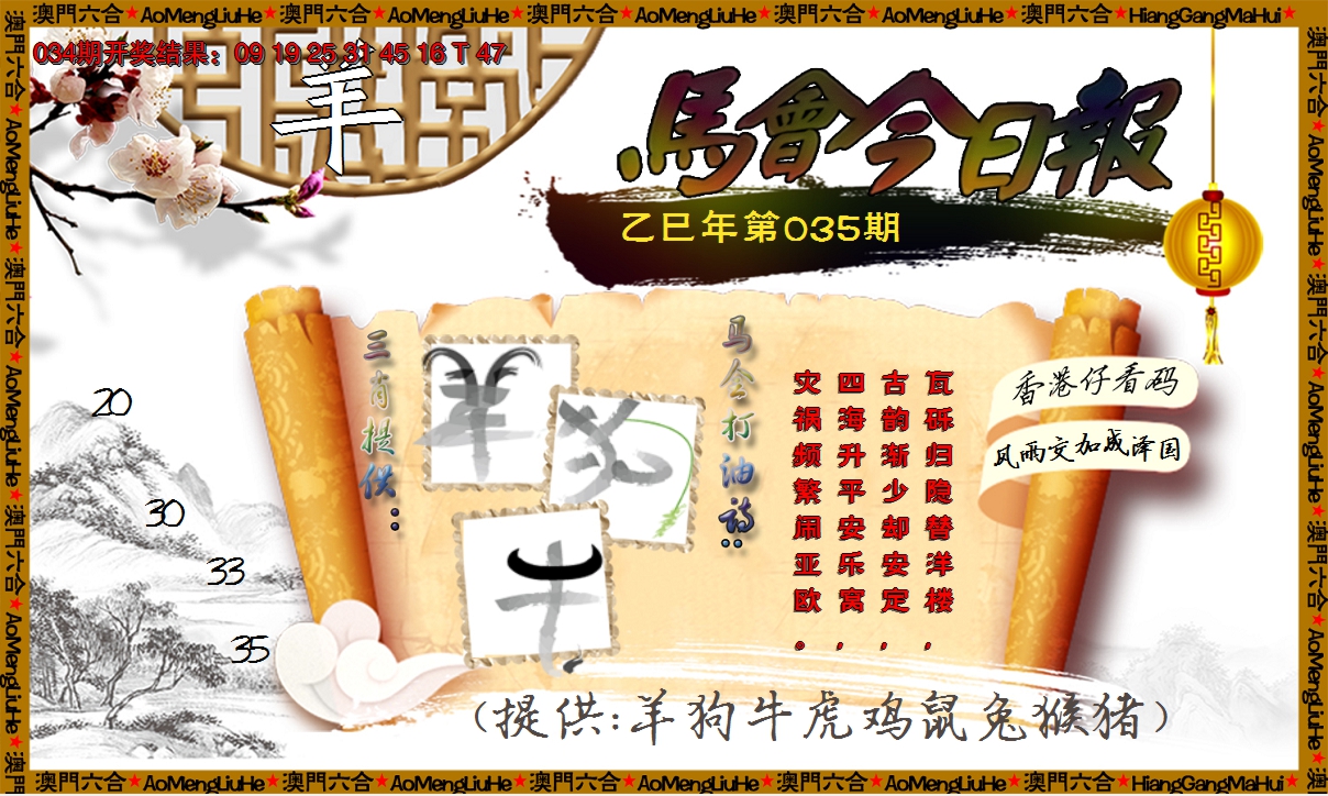 2025035期马会今日报