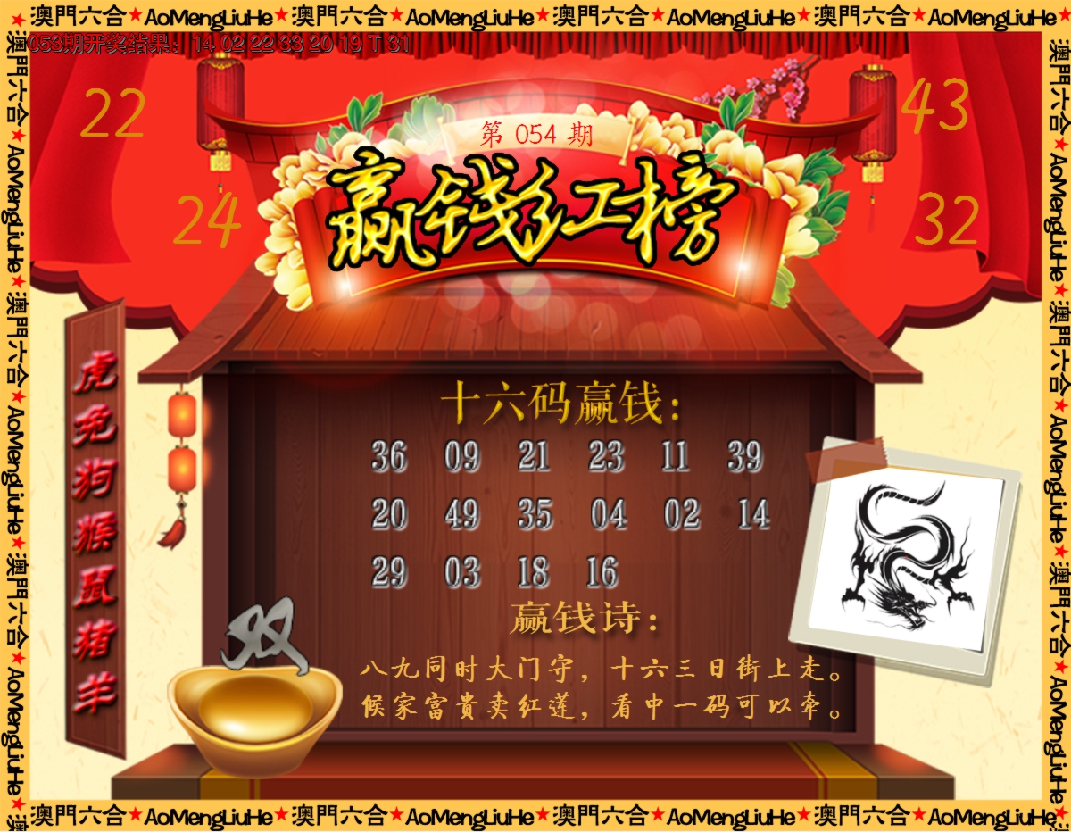 2025054期内部密传