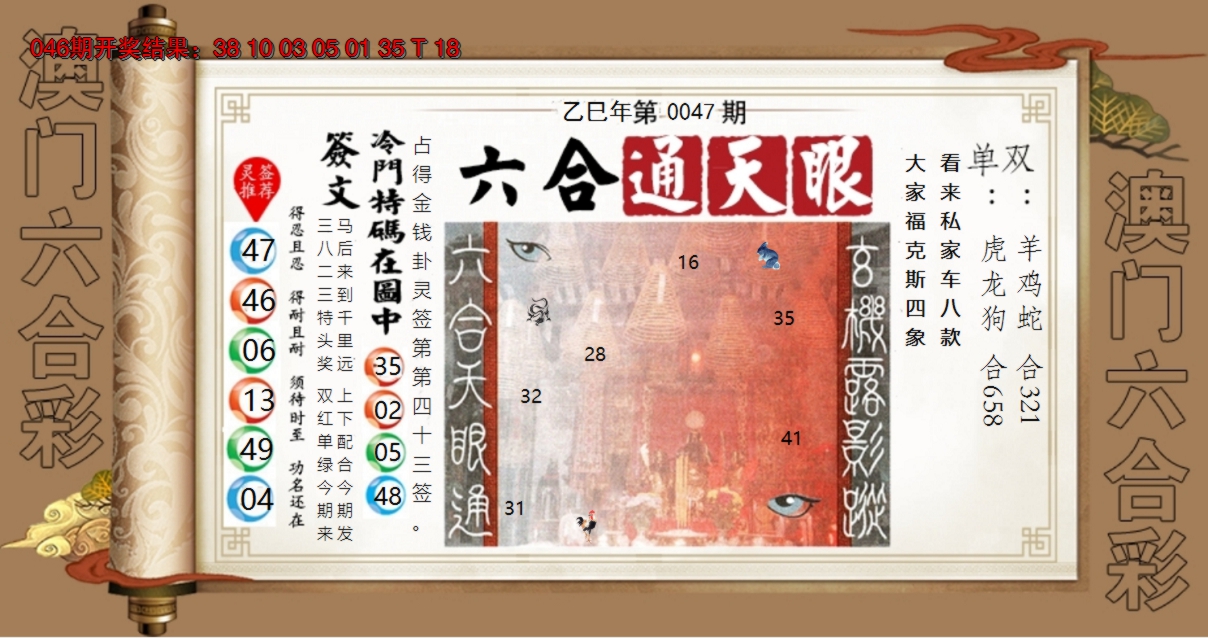 2025047期六合通天眼