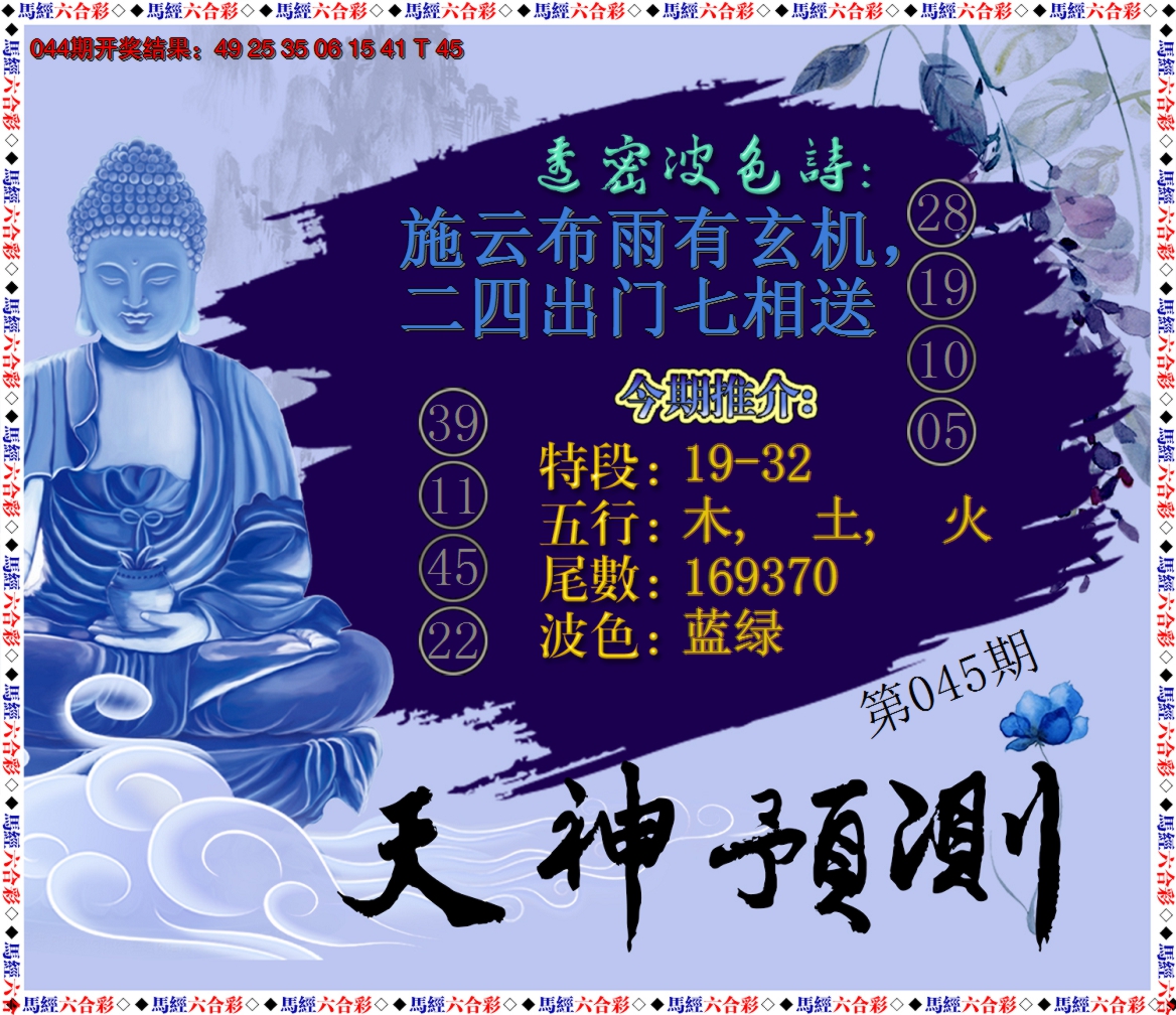 2025045期天神预测
