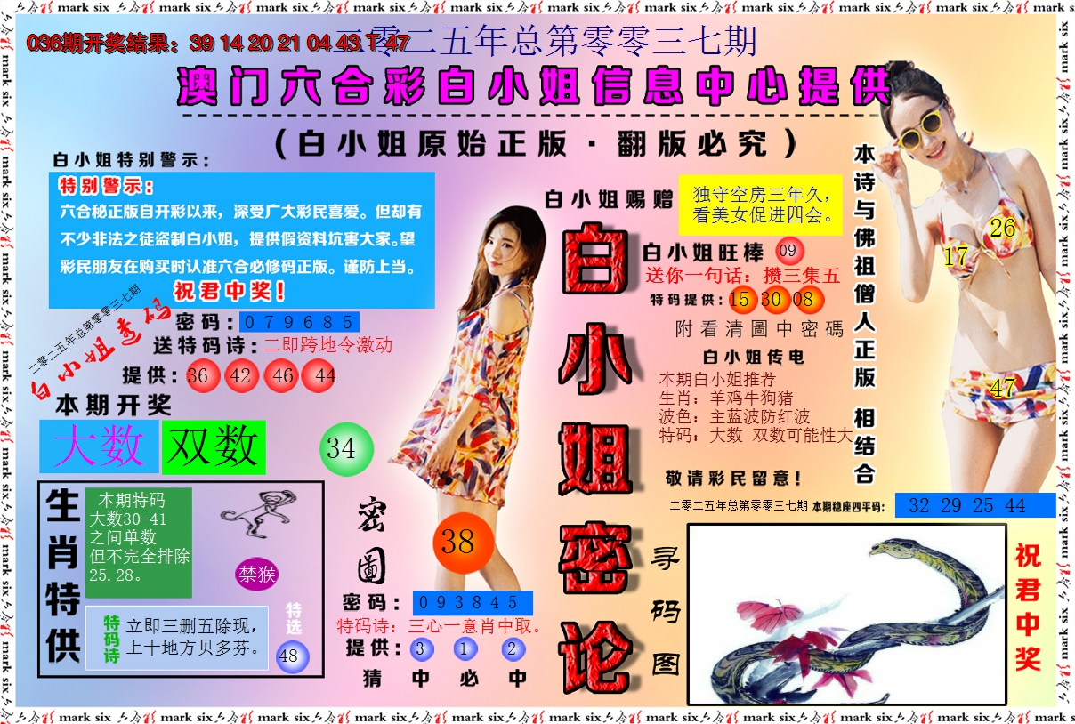 2025037期白小姐密论