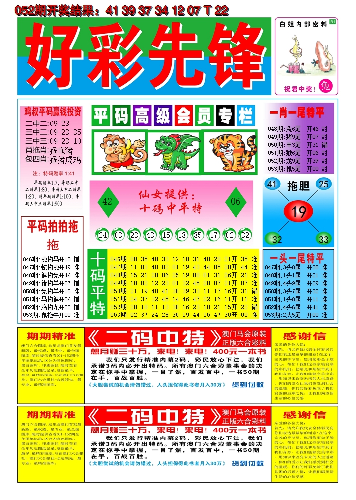 2025053期好彩先锋D