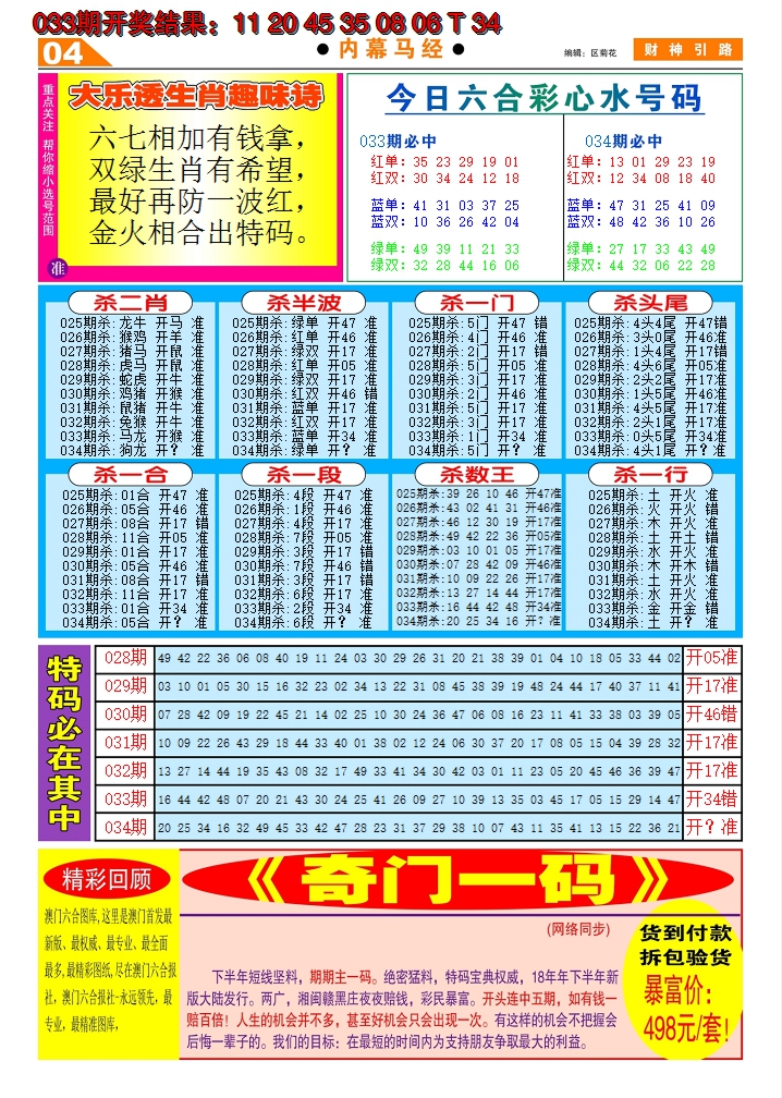 2025034期财神引路C