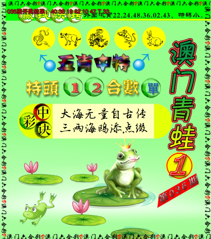 2025036期青蛙系列1