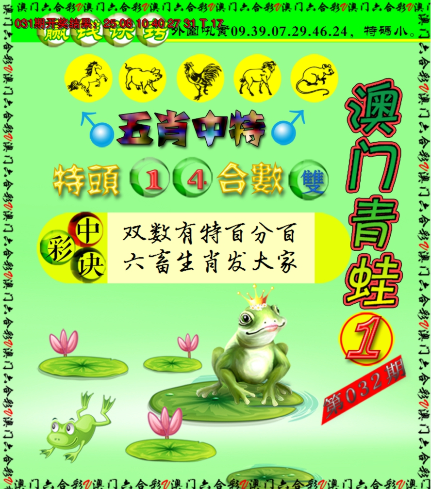 2025032期青蛙系列1