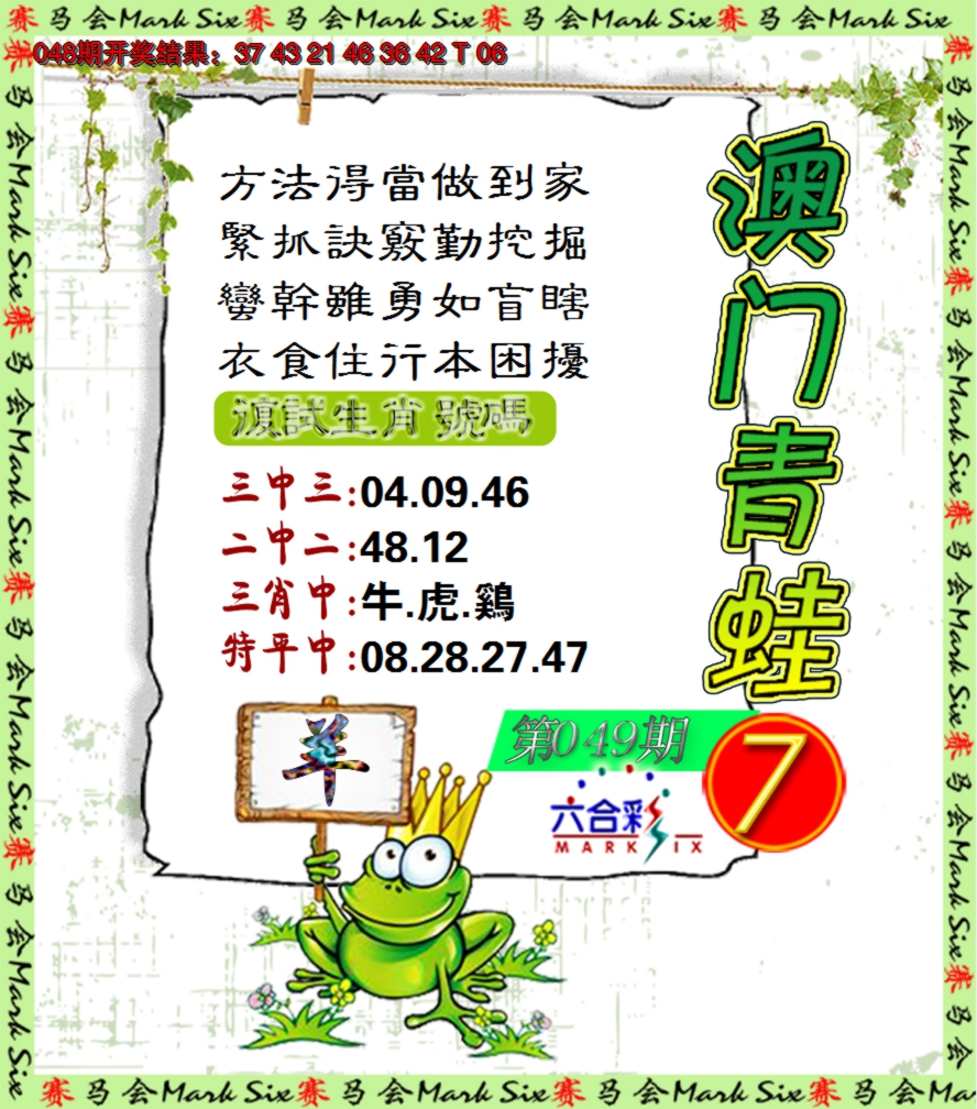 2025049期青蛙系列7