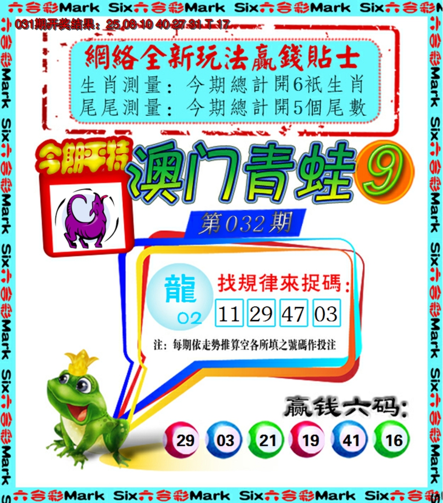 2025032期青蛙系列9
