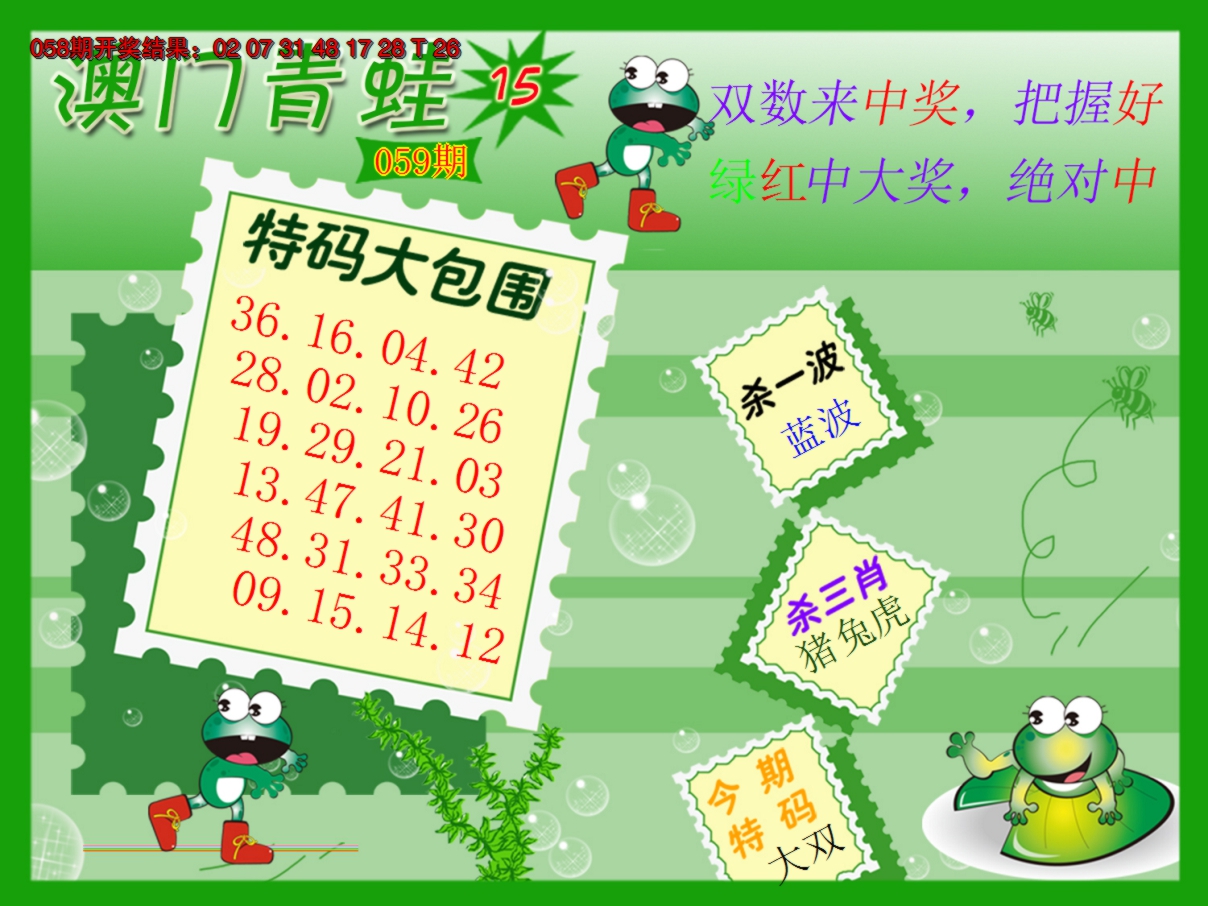 2025059期青蛙系列15