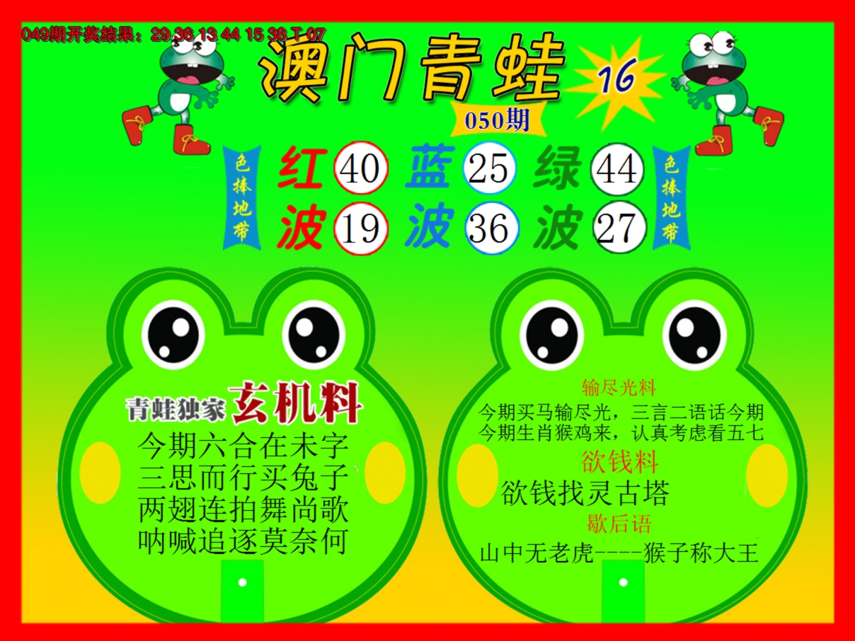 2025050期青蛙系列16