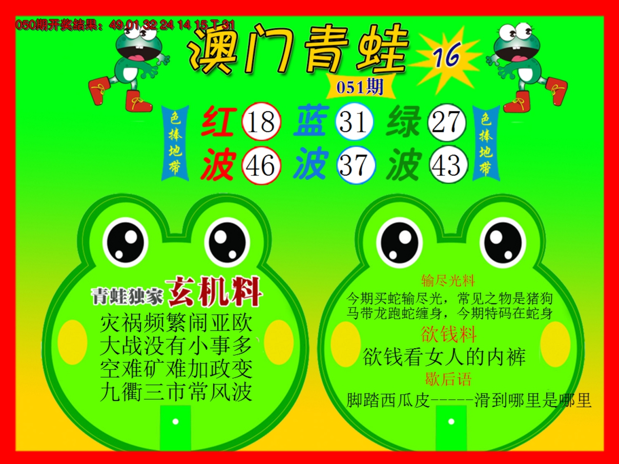 2025051期青蛙系列16