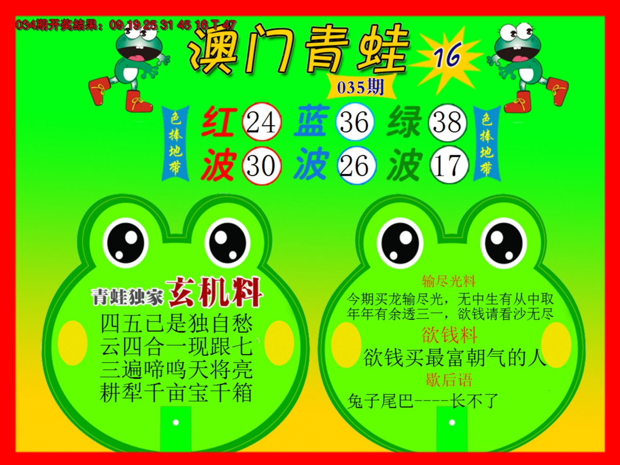 2025035期青蛙系列16