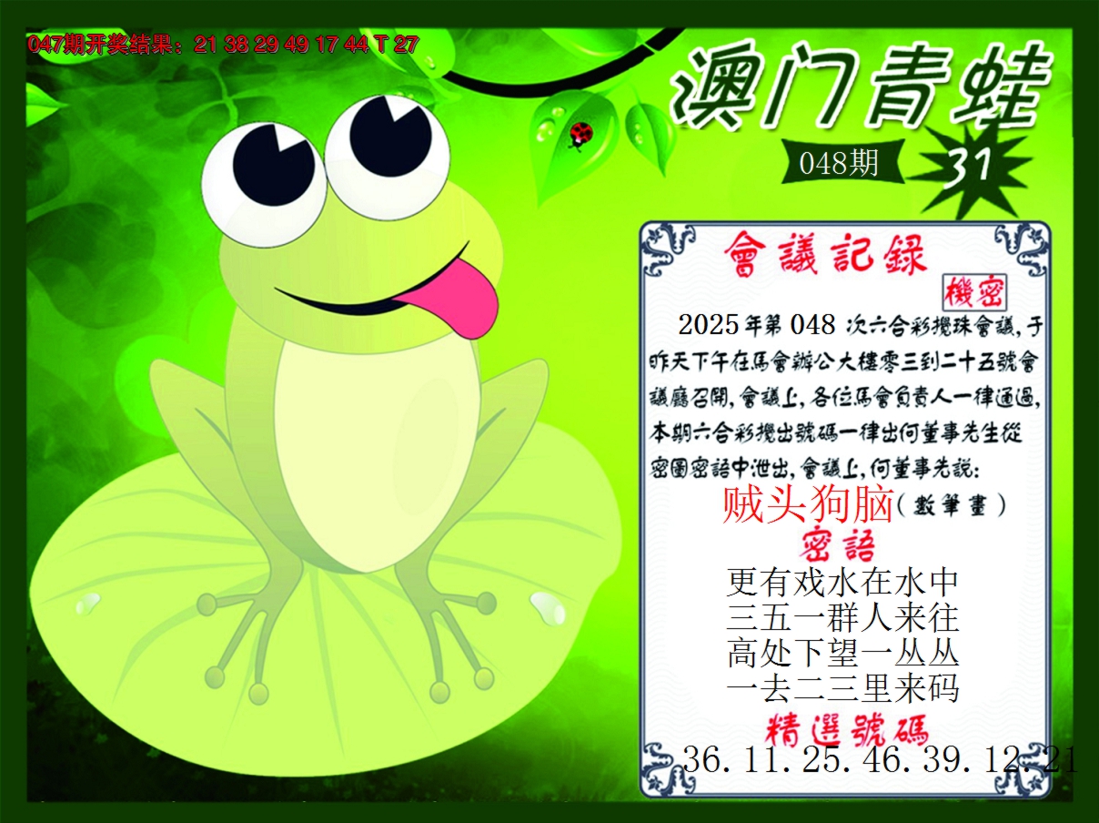 2025048期青蛙系列31