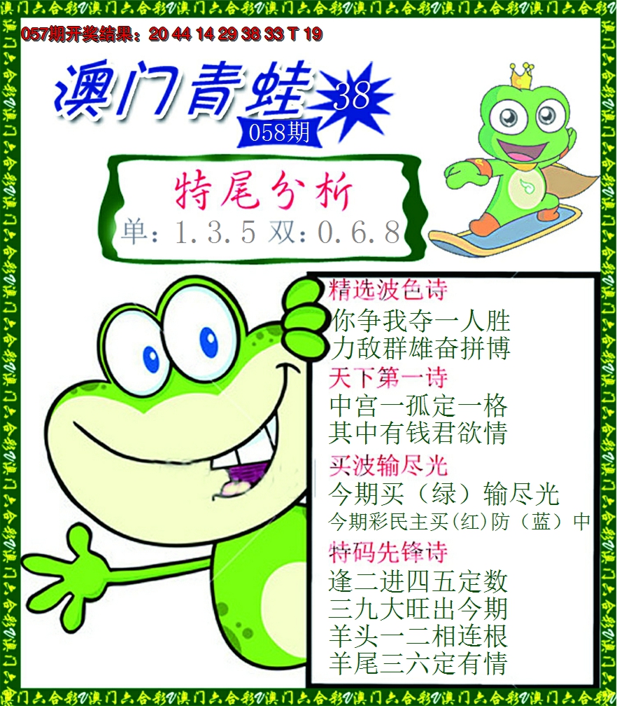 2025058期青蛙系列38