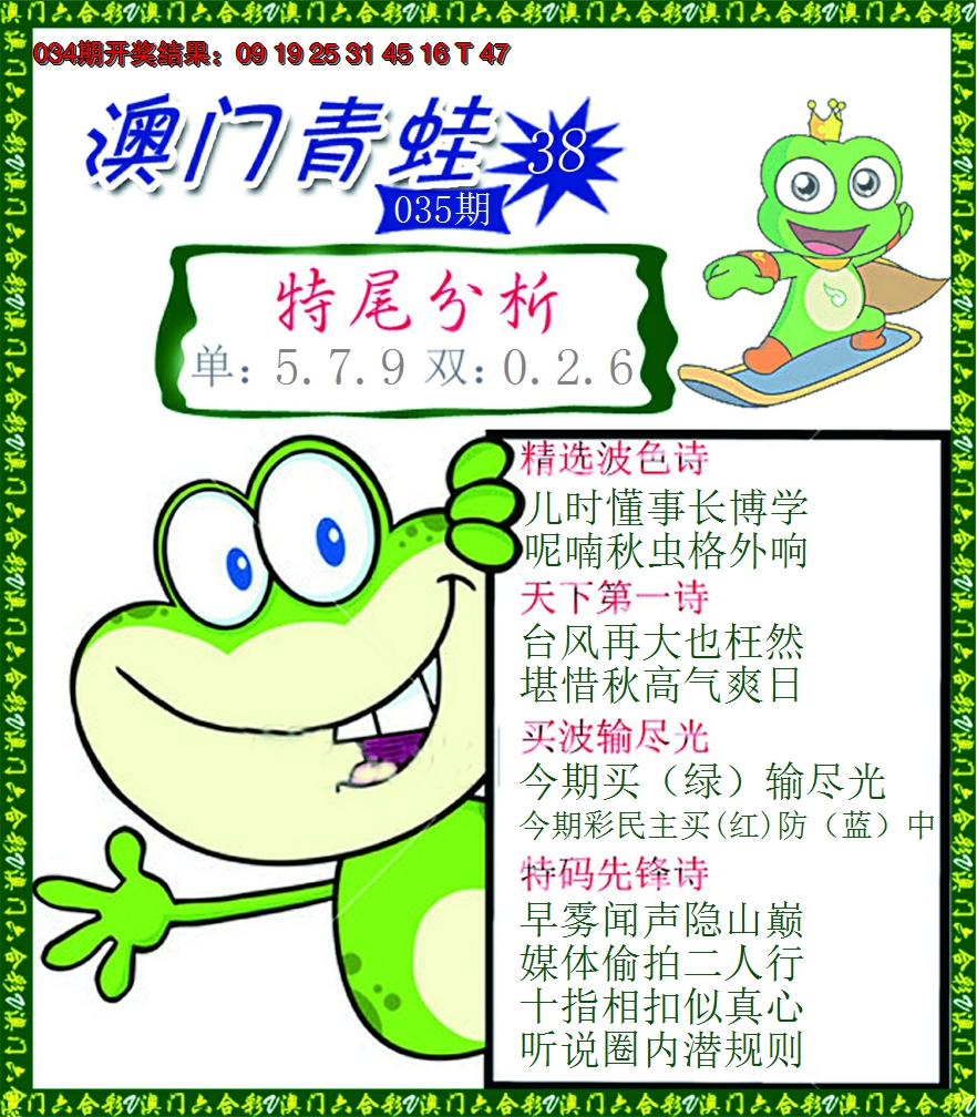 2025035期青蛙系列38